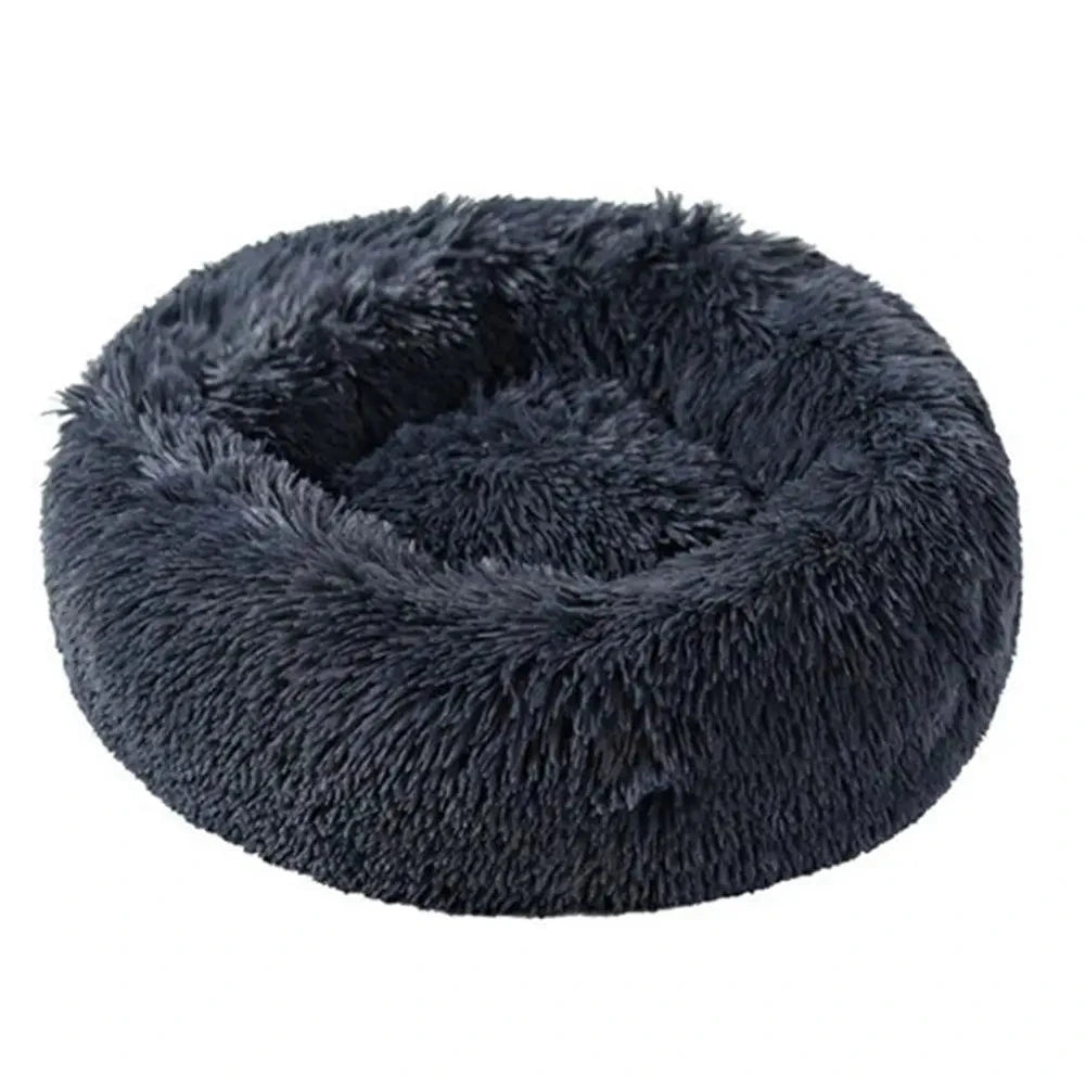 Plush Donut Calming Dog Bed