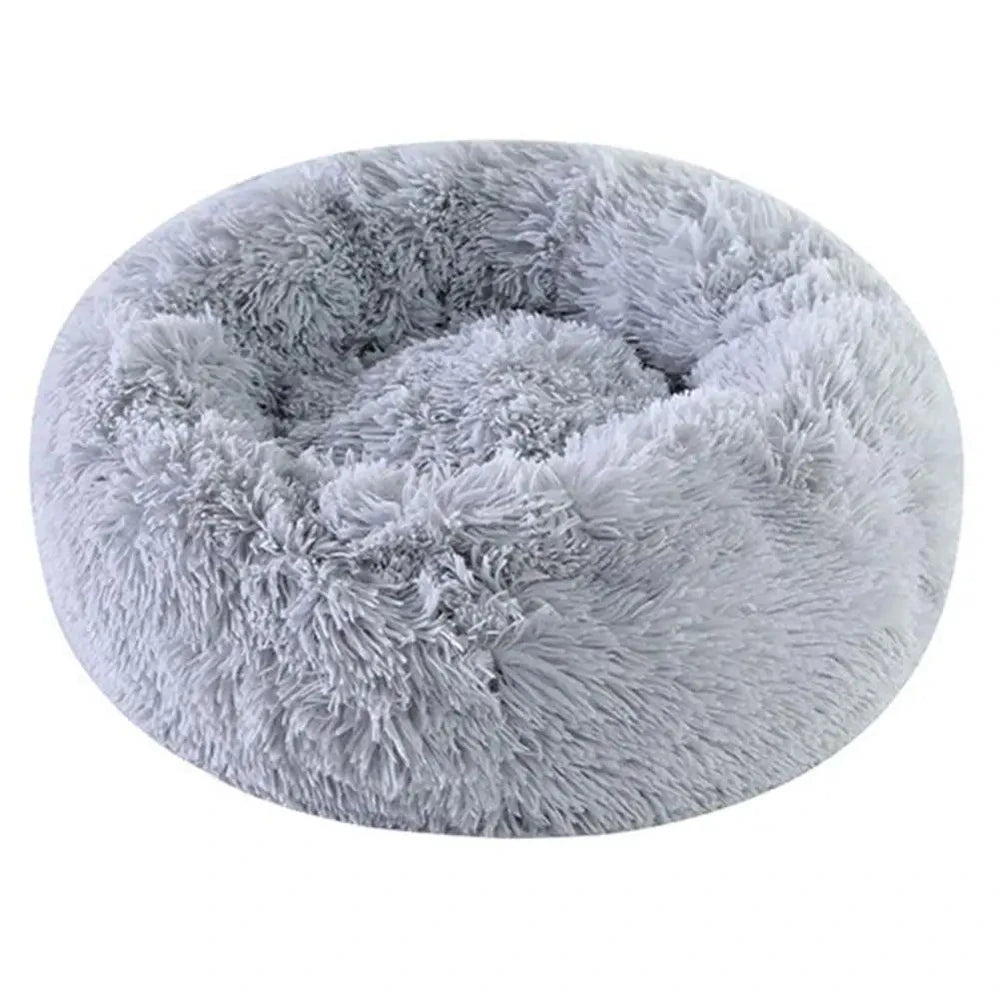 Plush Donut Calming Dog Bed
