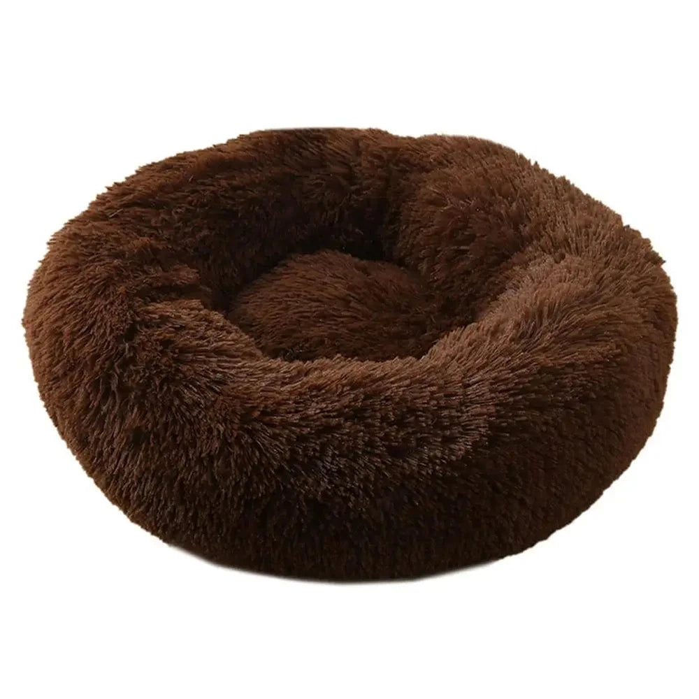 Plush Donut Calming Dog Bed