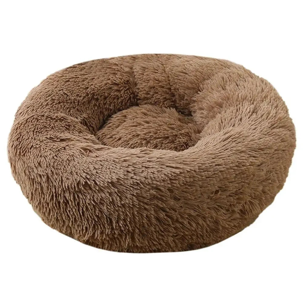 Plush Donut Calming Dog Bed